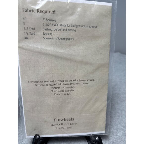 Pinwheels Forty-Something Quilting Pattern by Maria Tanaoka 12" X 27" Table Runn - Picture 4 of 6